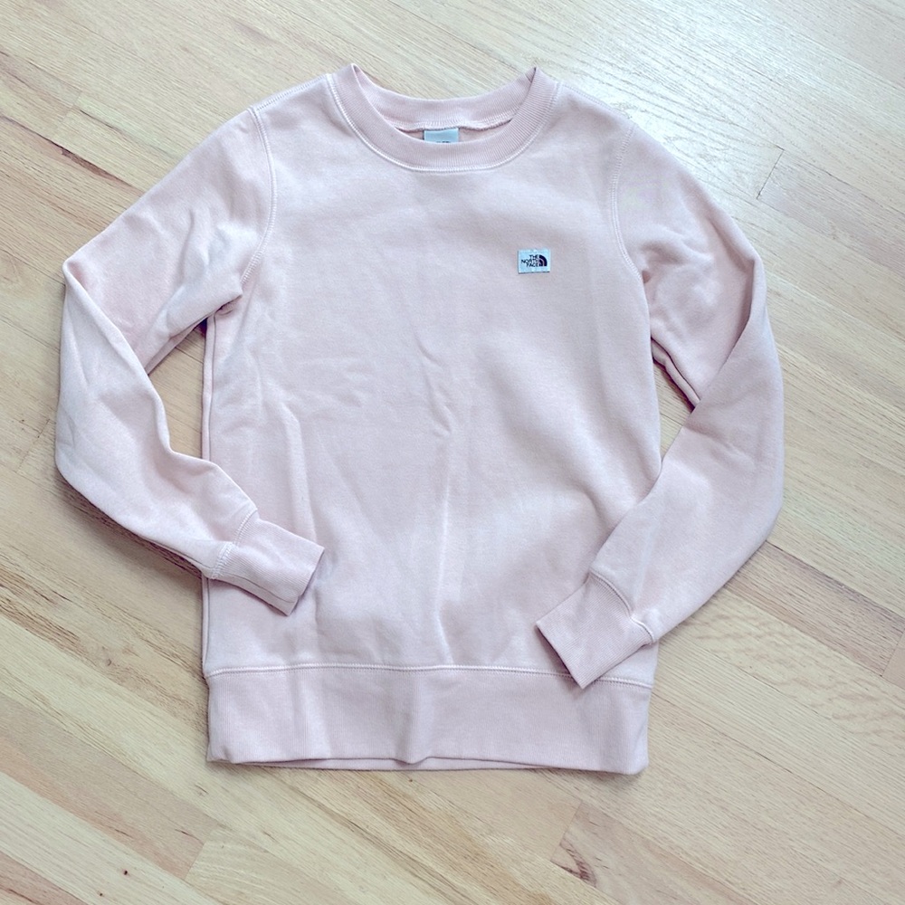 The North face Light Pink Crewneck XS